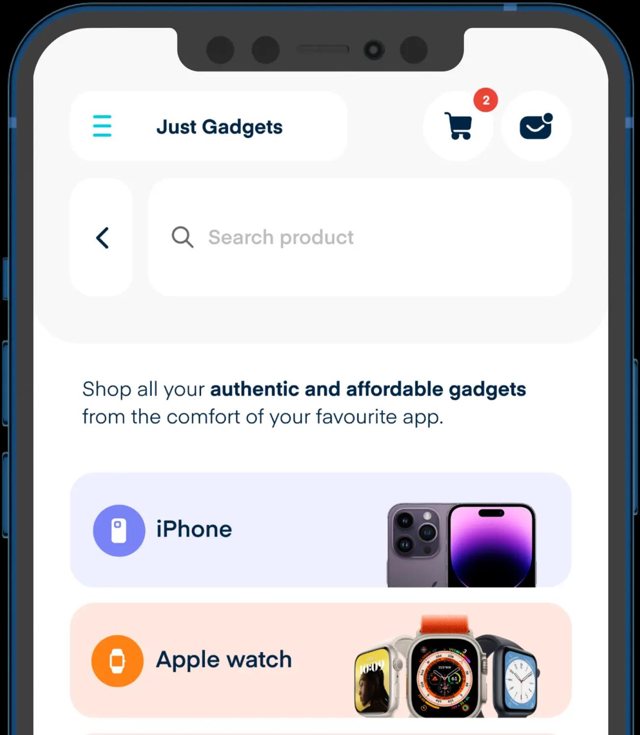 Phone showcasing feature
