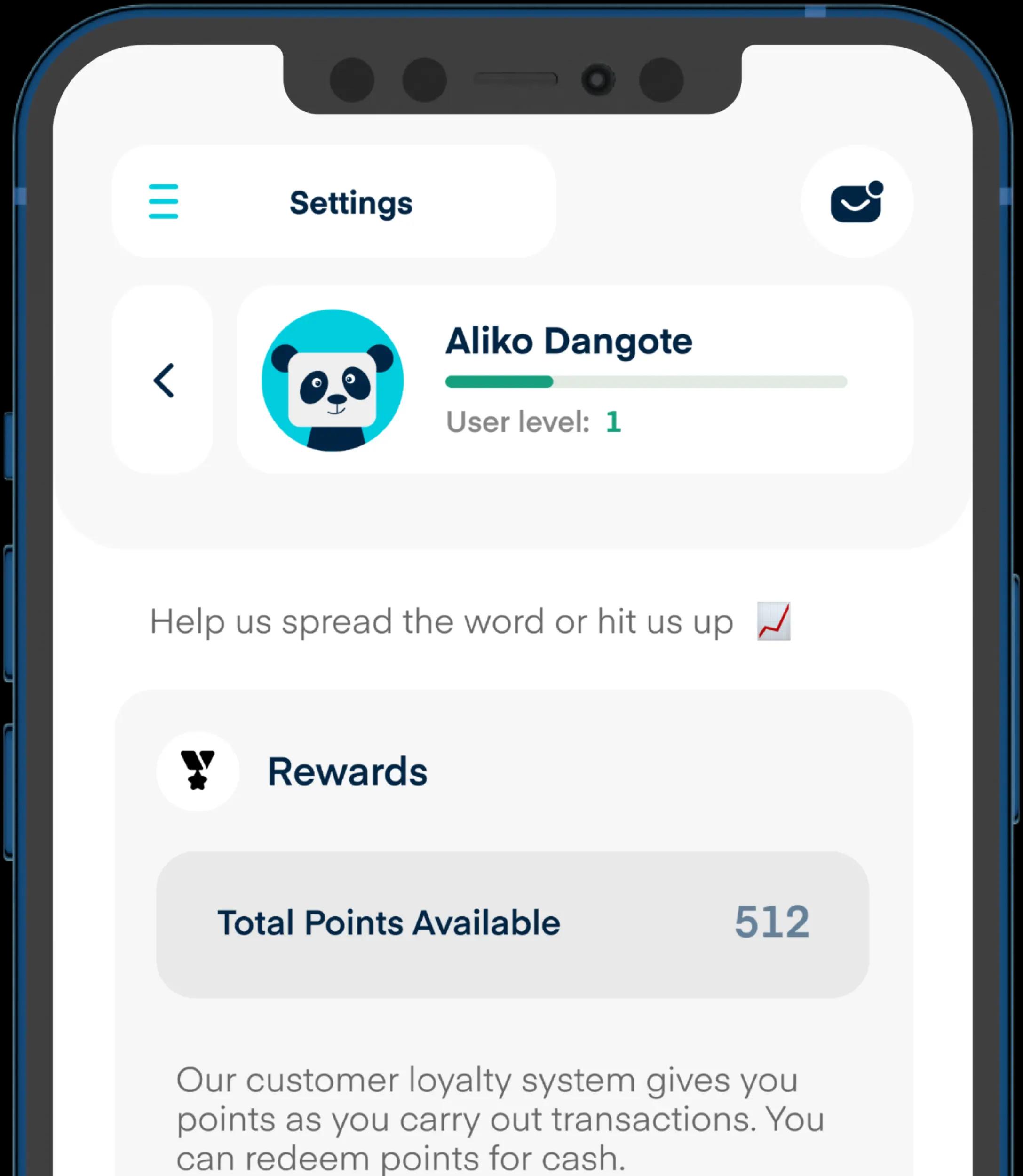 Phone showcasing feature